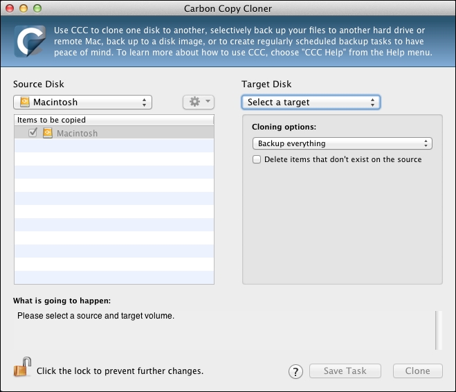 carbon copy cloner not working with new macbook pro