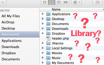 Access the User Library Folder in Lion