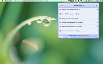 Use Google+ From Your Mac Menu Bar